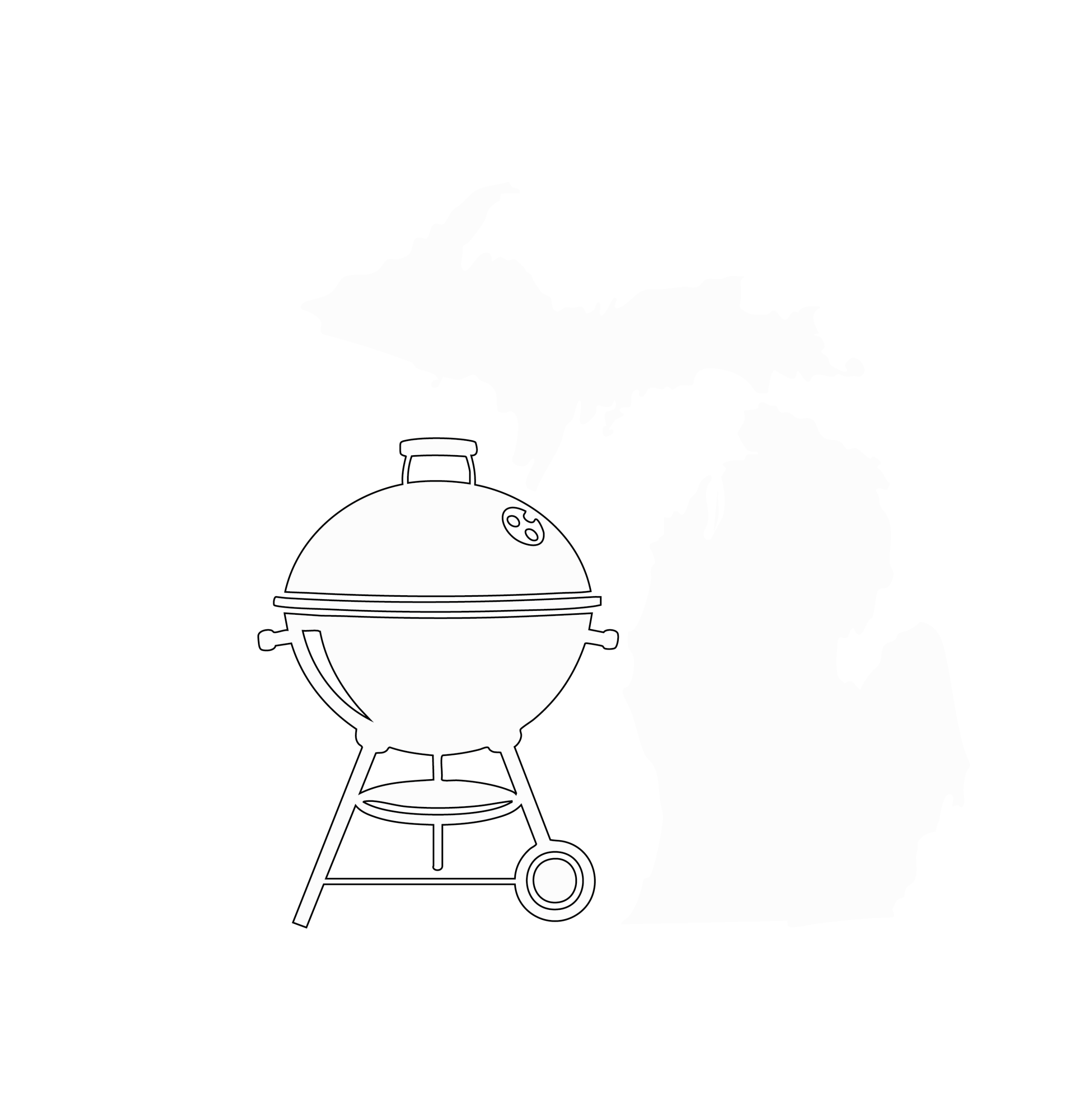 MI Griller Logo white version