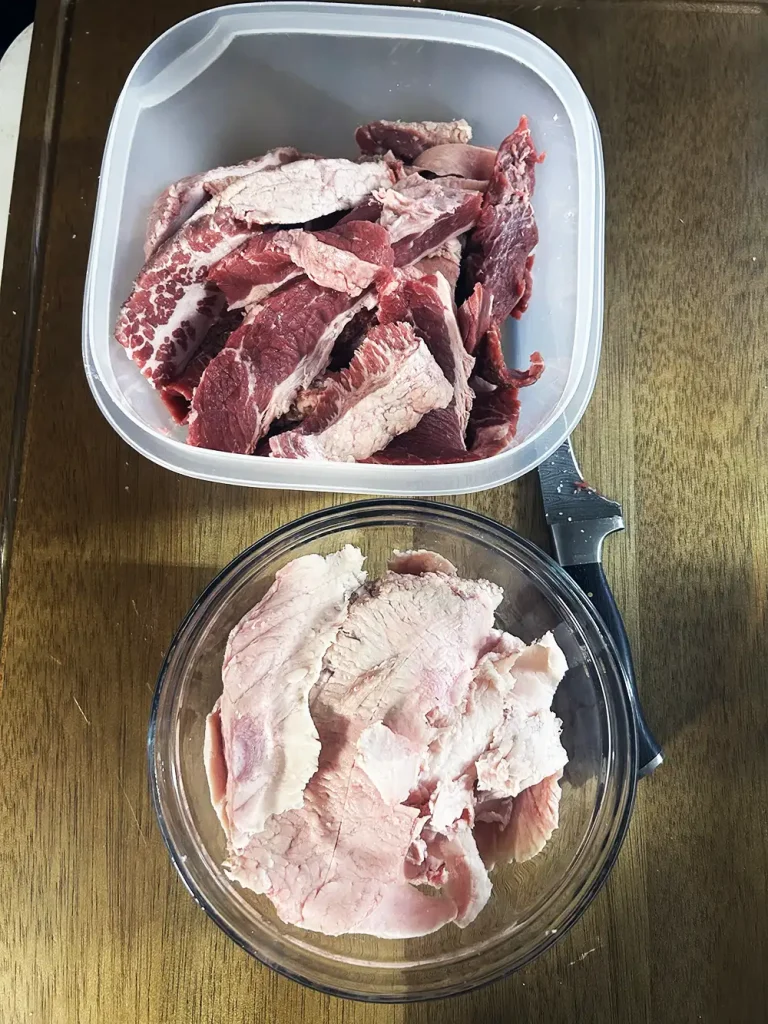 brisket trimmings for grinding burger and rendering beef tallow