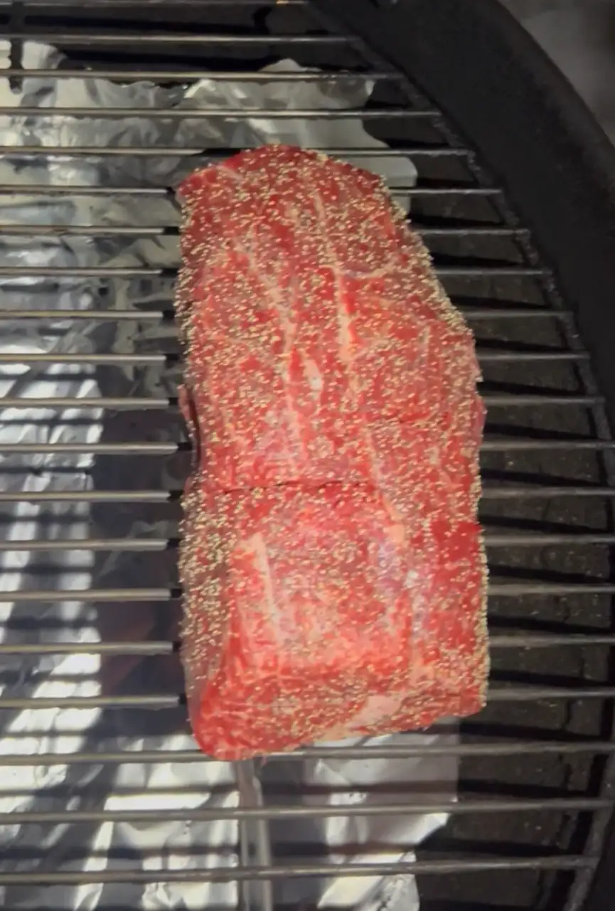 Smoking a mock tender beef roast