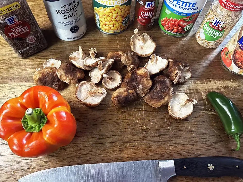 Over the Top Chili ingredients