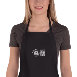 MI Griller Apron with "I Like Smoked Butts"